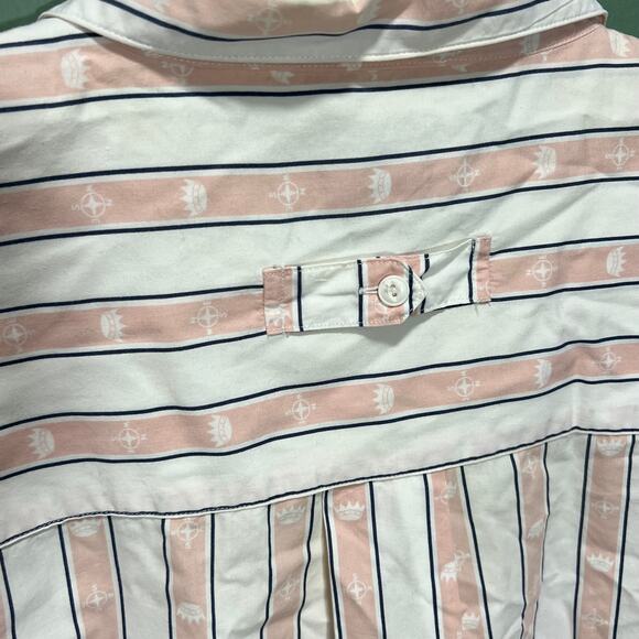 Dockers L Striped Button Down Shirt 100 Cotton Long Sleeve Classic - Picture 7 of 7